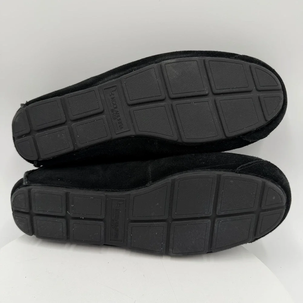 Koolaburra‎ UGG Tipton Shoes Mens Size 14 Black Suede Moccasin Slippers Loafers